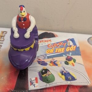 SALE KFC Chicky On The Go Y2K Toy 2000 Vintage Purple Kid's Toy Drum Car
